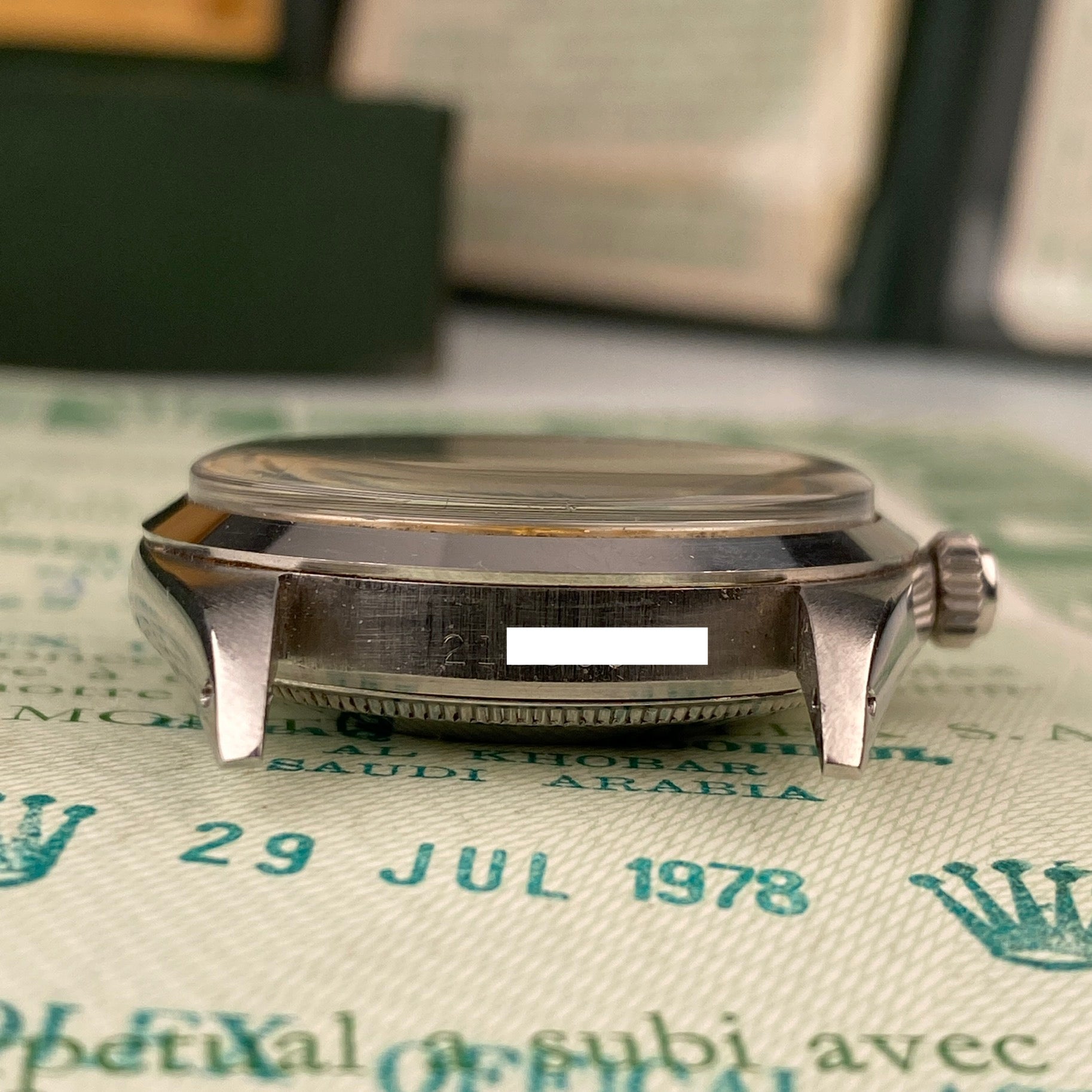 1969 Rolex Oyster Perpetual 1018 Champagne Dial 36mm in Mint Condition Complete Set Box & Papers