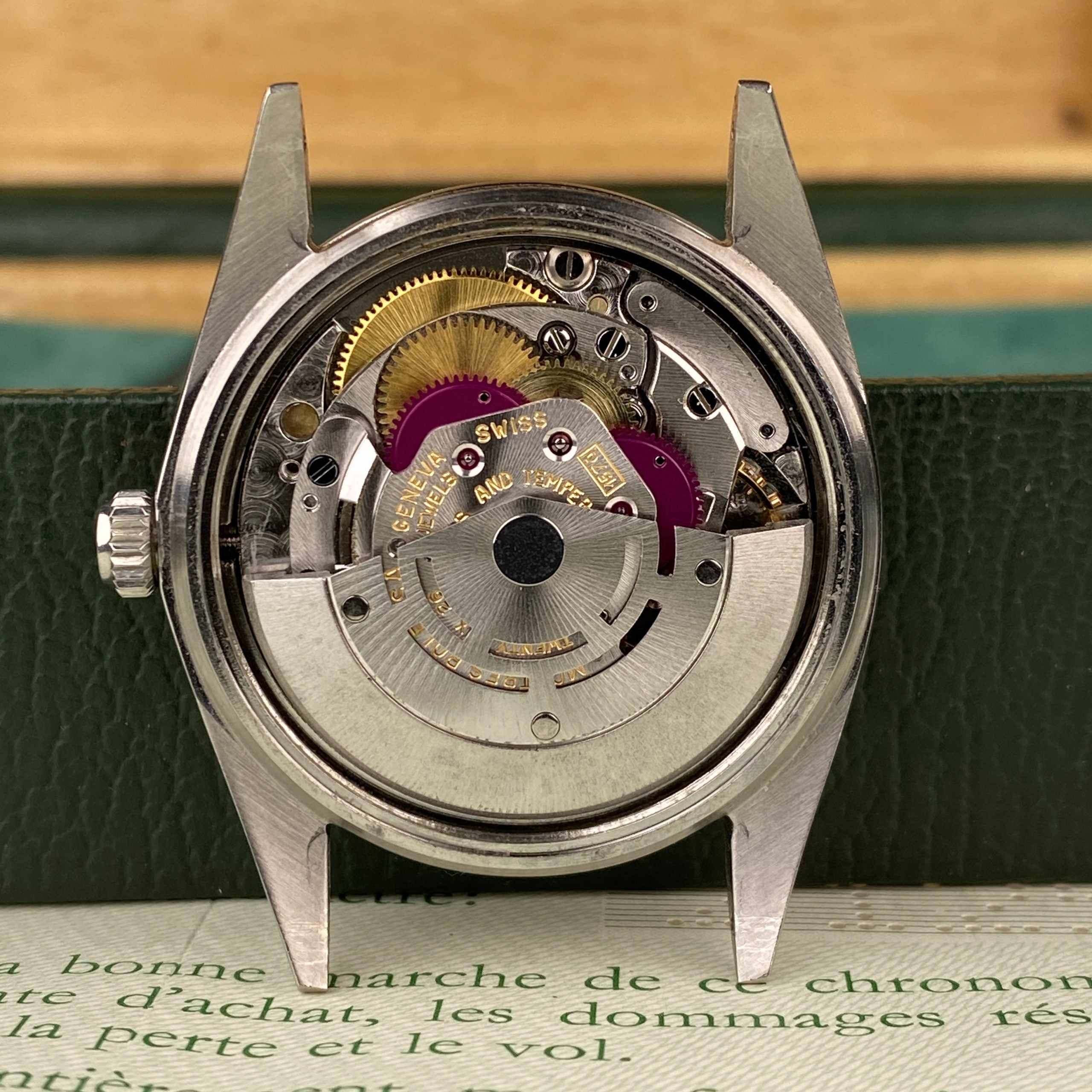 1969 Rolex Oyster Perpetual 1018 Champagne Dial 36mm in Mint Condition Complete Set Box & Papers