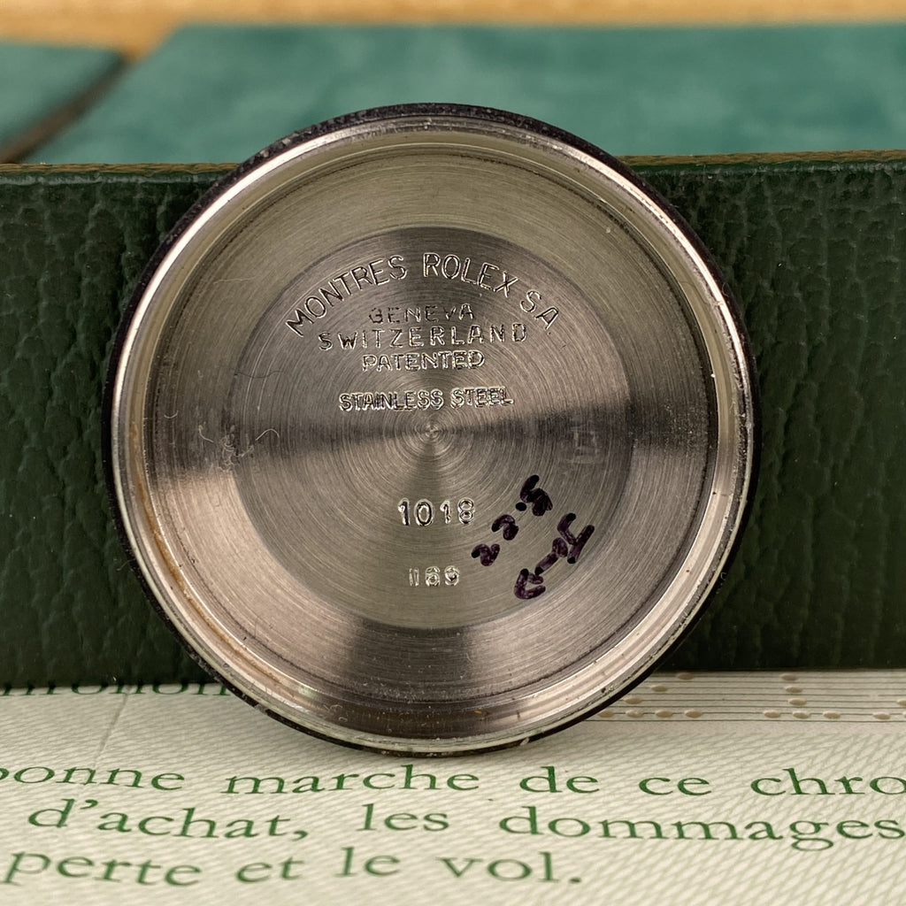 1969 Rolex Oyster Perpetual 1018 Champagne Dial 36mm in Mint Condition Complete Set Box & Papers
