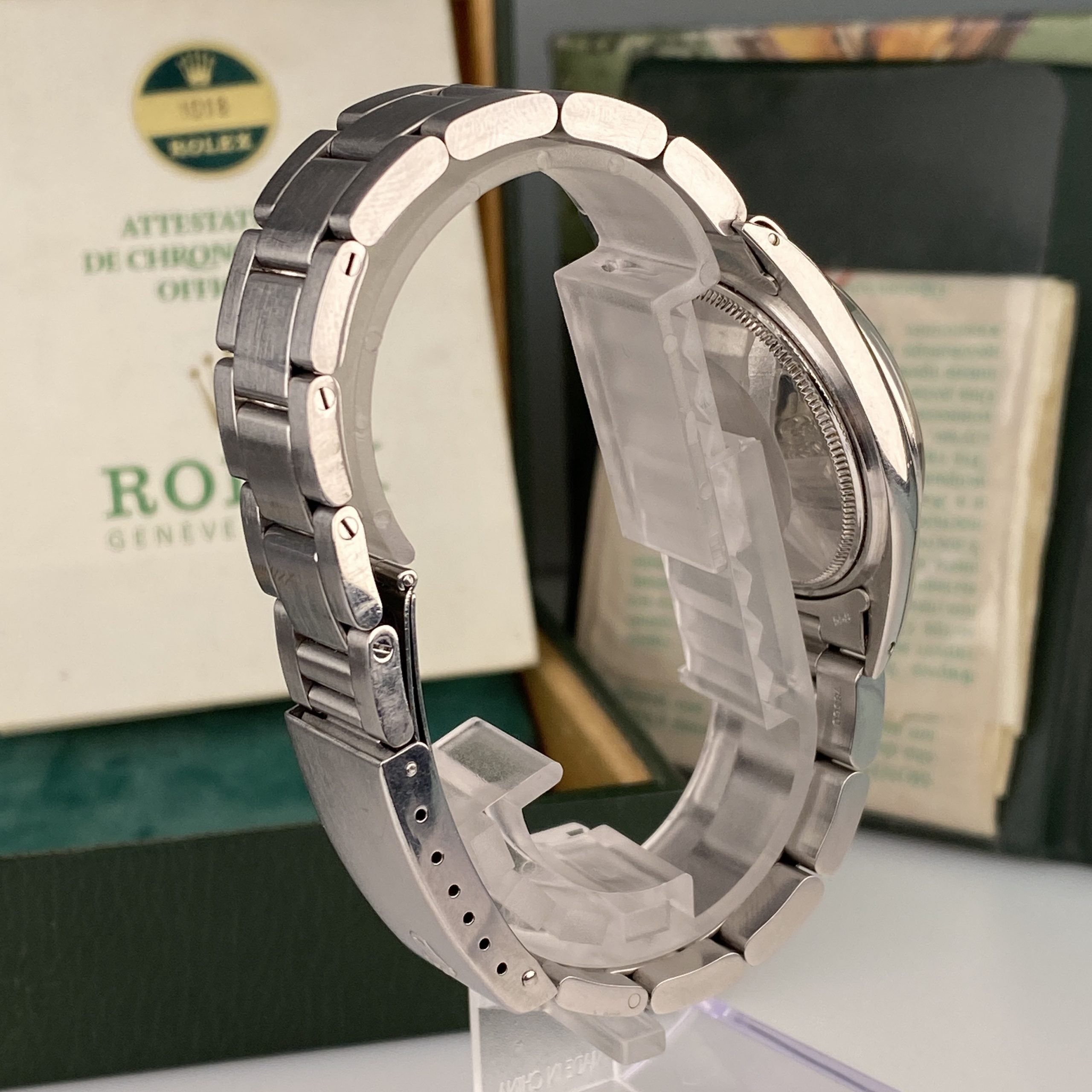1969 Rolex Oyster Perpetual 1018 Champagne Dial 36mm in Mint Condition Complete Set Box & Papers