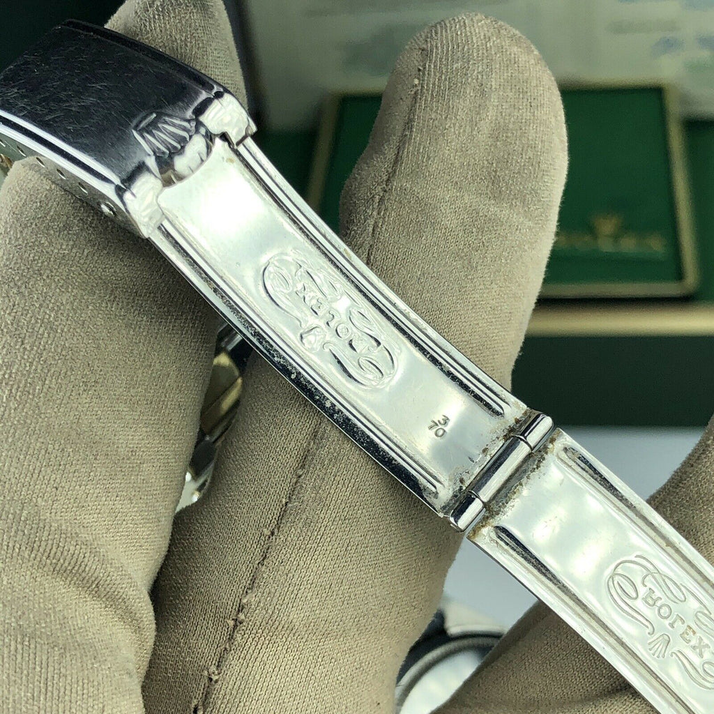 1969 Rolex Oyster Perpetual Factory Zephyr Dial 2 Tone 1038 34mm Box & Double Papers