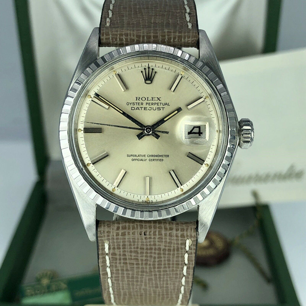 1969 Vintage Rolex Datejust 1603 Creamy Dial With Box & Papers Full Set