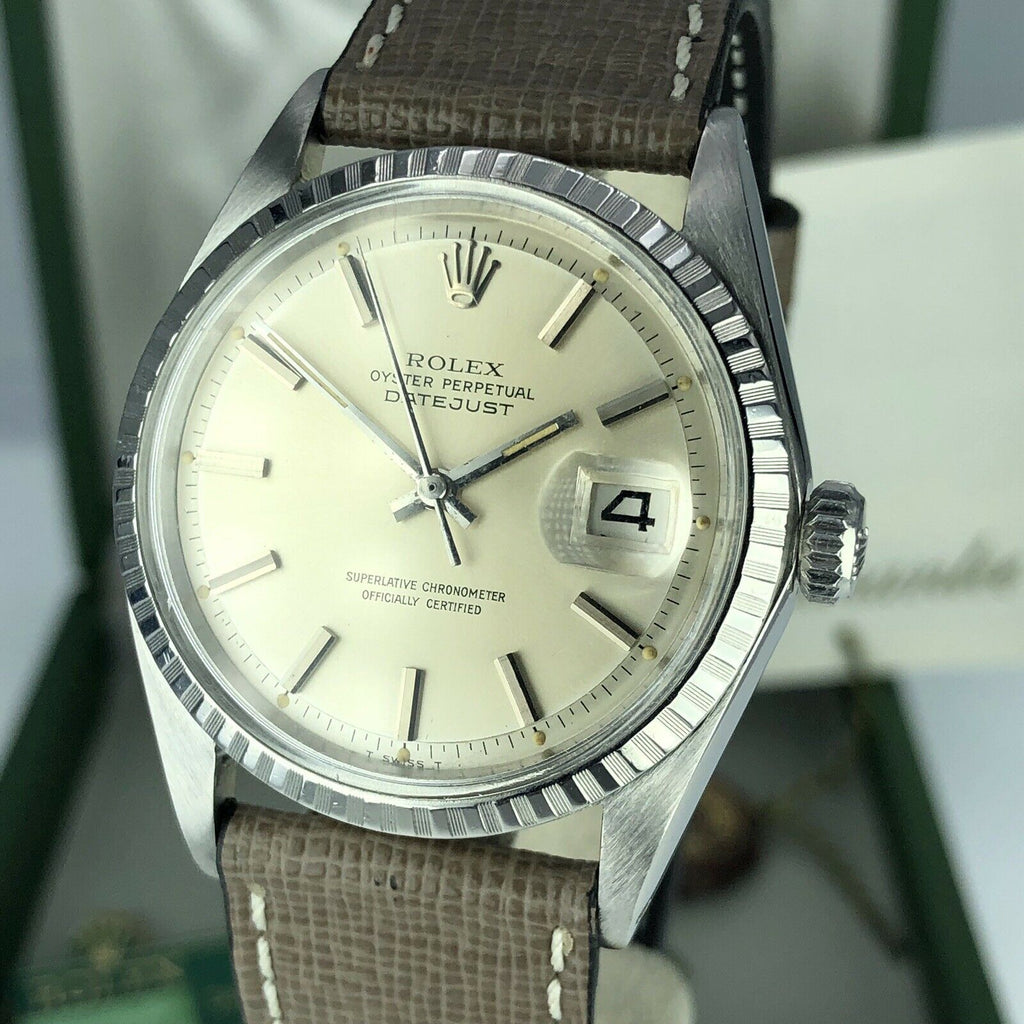 1969 Vintage Rolex Datejust 1603 Creamy Dial With Box & Papers Full Set