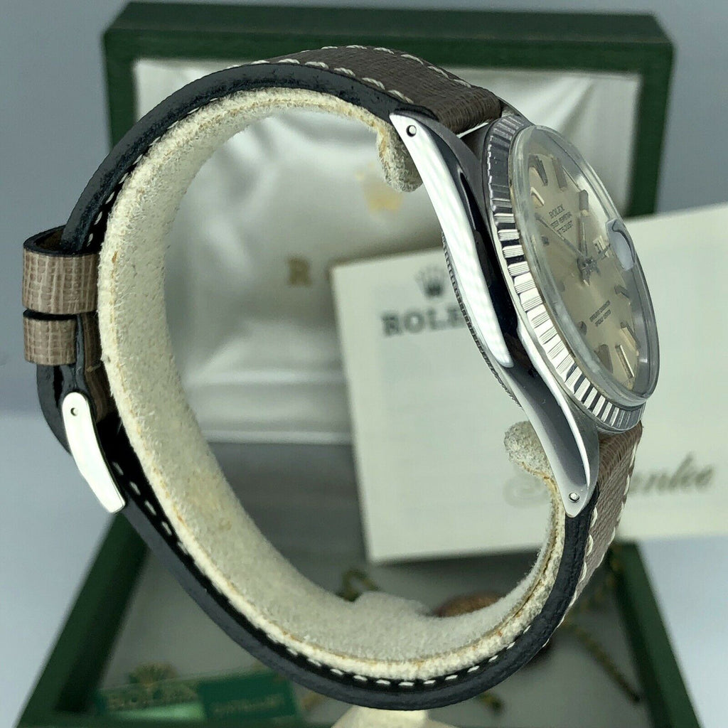 1969 Vintage Rolex Datejust 1603 Creamy Dial With Box & Papers Full Set