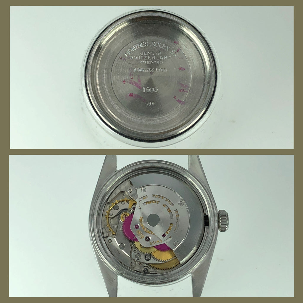 1969 Vintage Rolex Datejust 1603 Silver Dial With Box & Papers Full Set