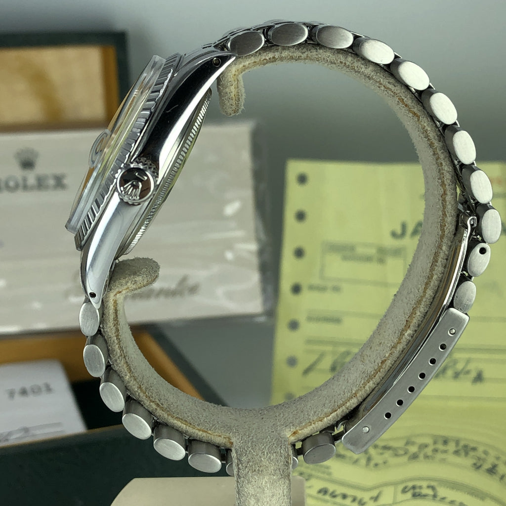 1969 Vintage Rolex Datejust 1603 Silver Dial With Box & Papers Full Set