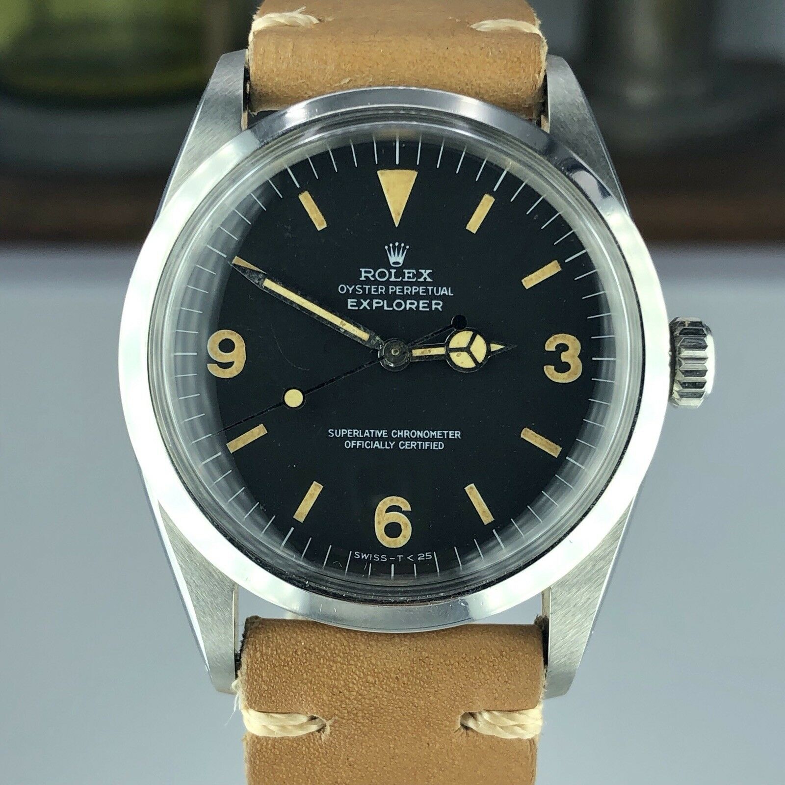 1969 Vintage Rolex Explorer 1016 Heavy Patina Dial