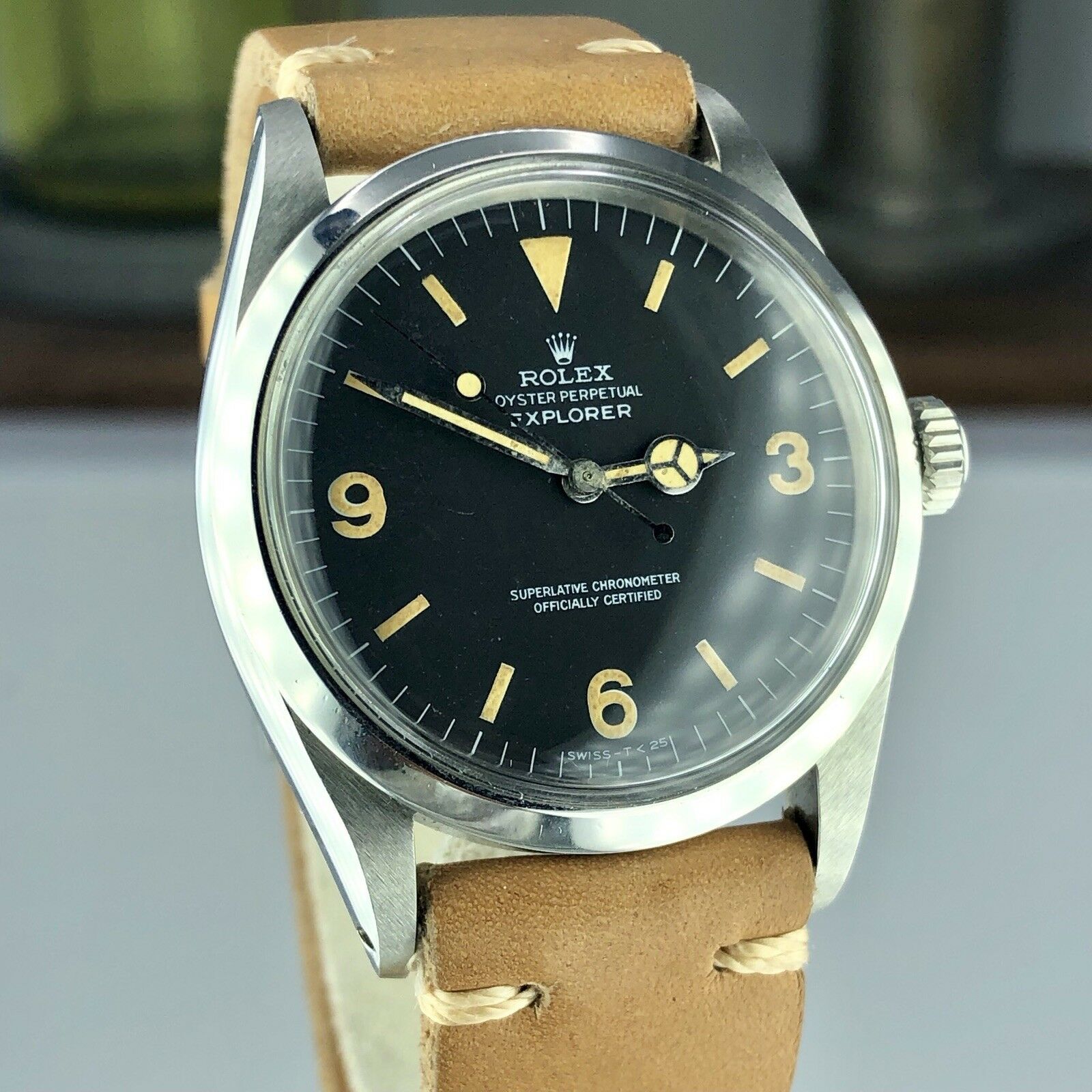 1969 Vintage Rolex Explorer 1016 Heavy Patina Dial