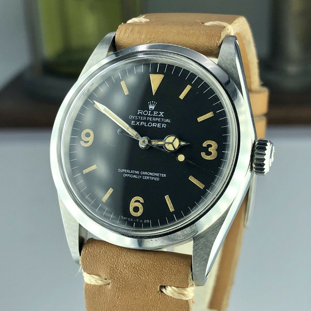 1969 Vintage Rolex Explorer 1016 Heavy Patina Dial