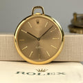 1970’s Rolex Cellini Pocket Watch 3717 Solid 18K Gold Tortilla Color dial