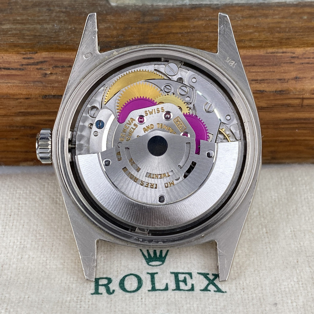 1970 Rolex Day-Date 1807 President White Gold Bark Finish No Lume Dial