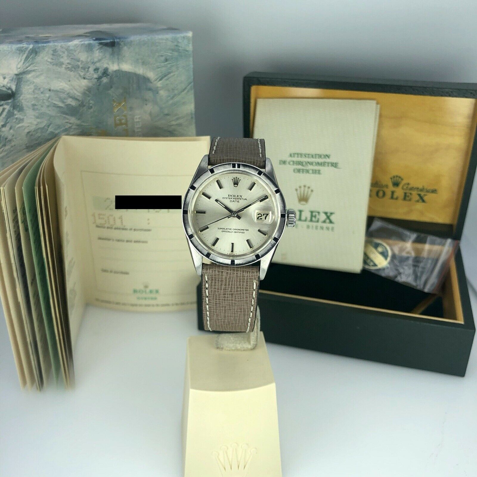 1970 Vintage Rolex Date 1501 Full Set With Box & Papers