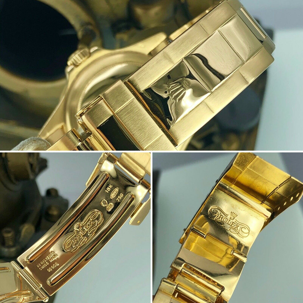 1970 Vintage Rolex Submariner 1680 Gold 18k Black Matte Dial