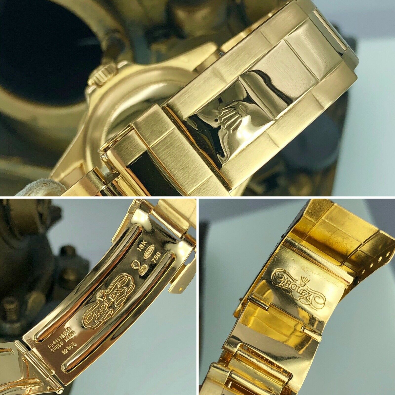 1970 Vintage Rolex Submariner 1680 Gold 18k Black Matte Dial