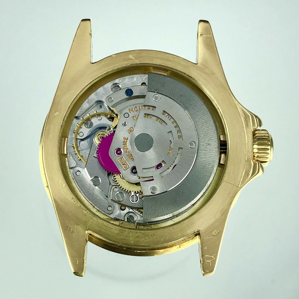 1970 Vintage Rolex Submariner 1680 Gold 18k Black Matte Dial