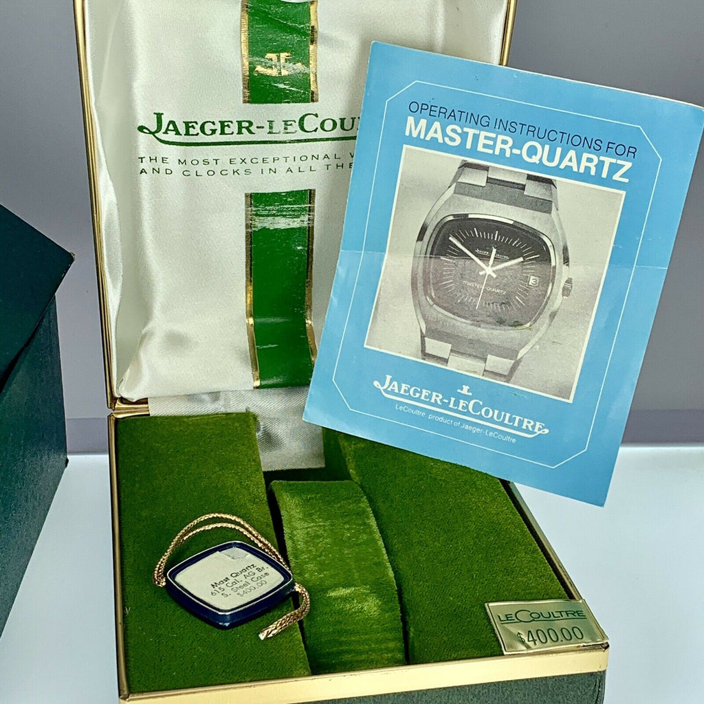1970’s Vintage NOS Jaeger LeCoultre Master Quartz With Box & Papers