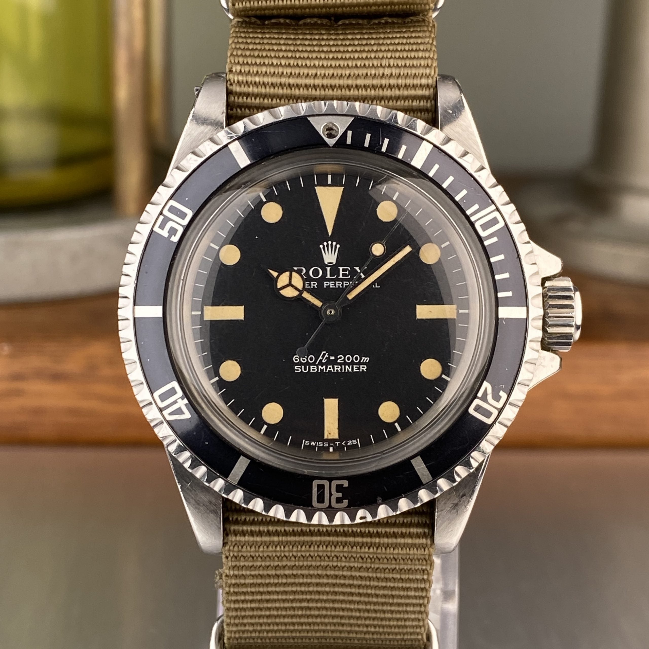1971 Rolex Submariner 5513 Serif Dial Beautiful Patina