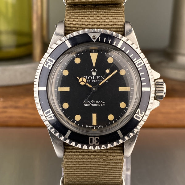 1971 Rolex Submariner 5513 Serif Dial Beautiful Patina