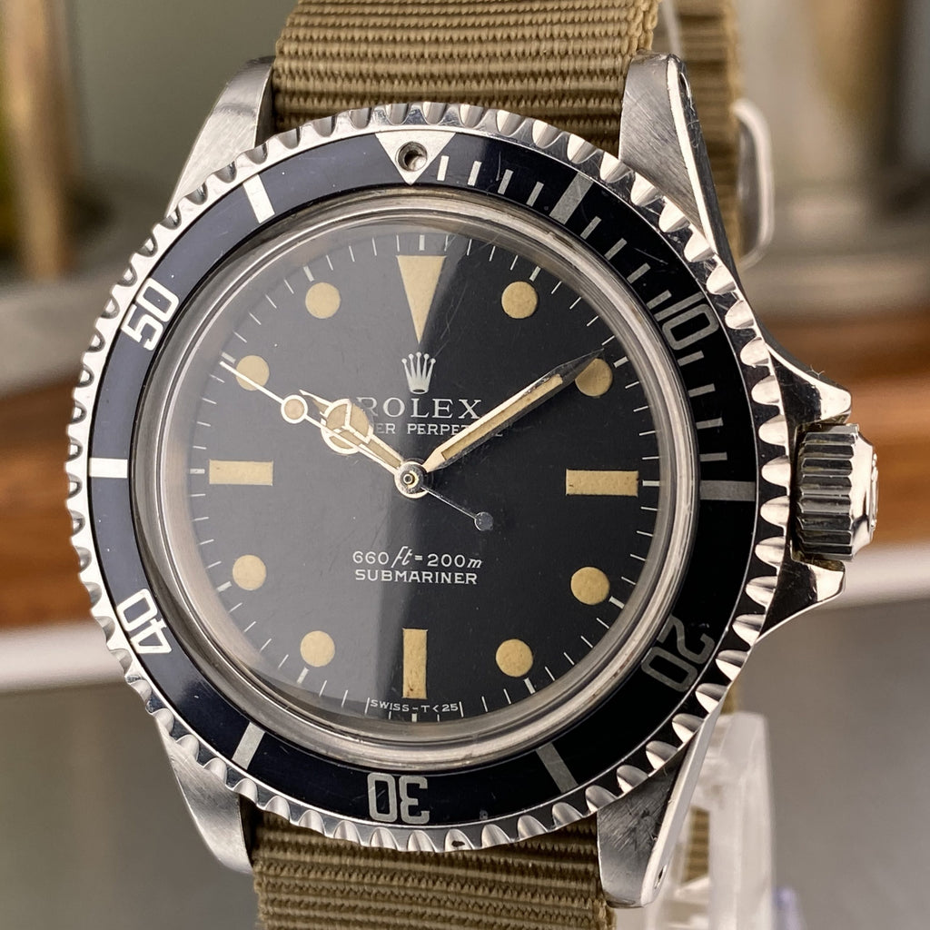 1971 Rolex Submariner 5513 Serif Dial Beautiful Patina