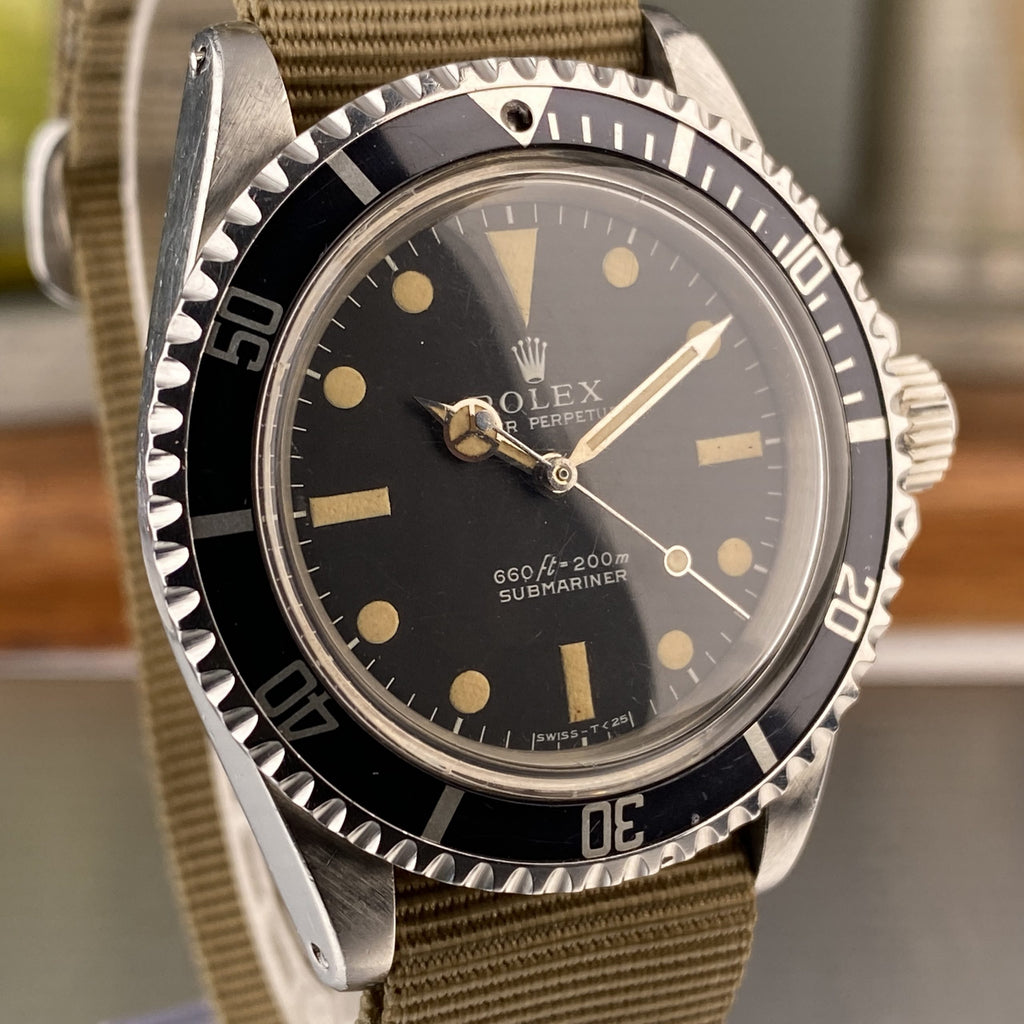 1971 Rolex Submariner 5513 Serif Dial Beautiful Patina