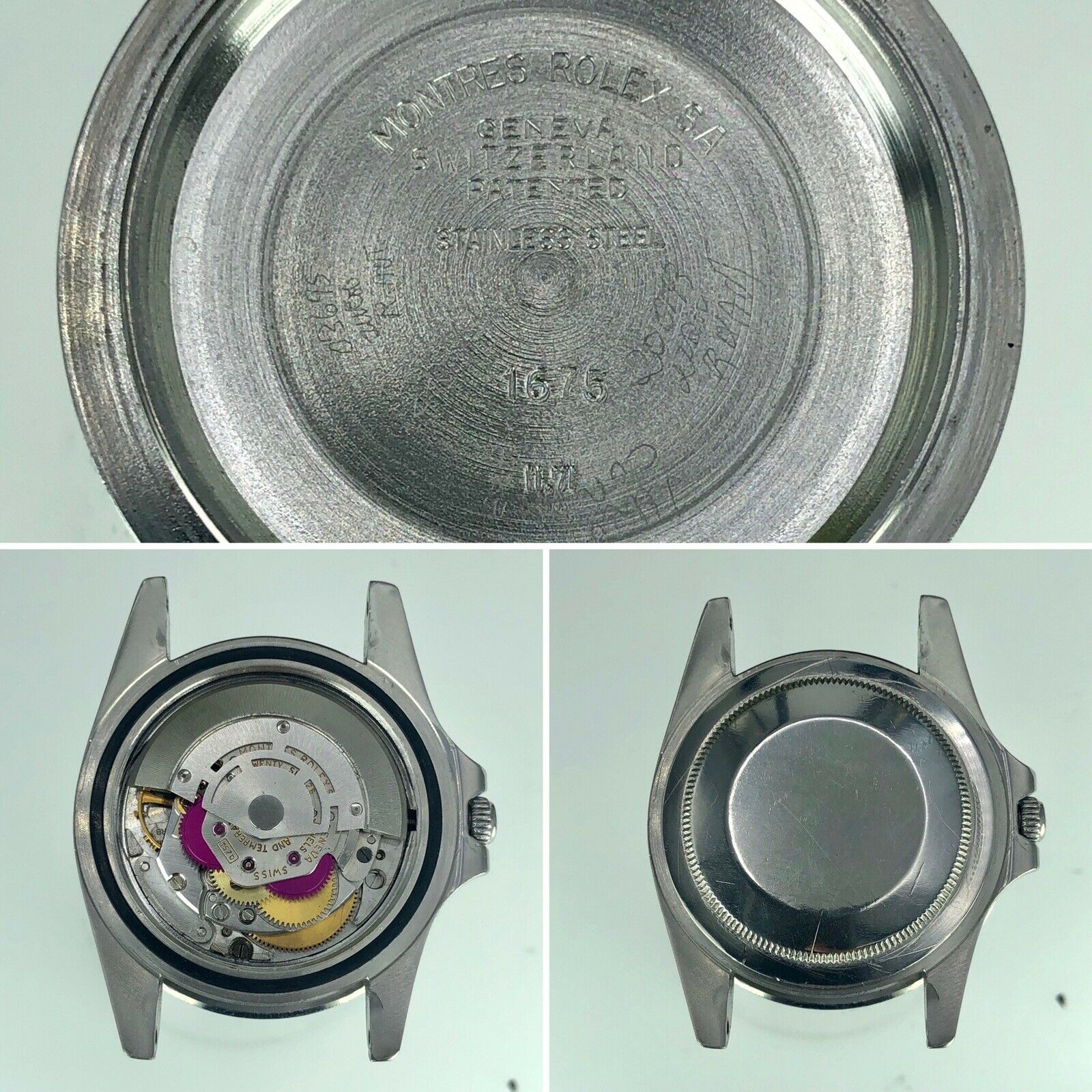 1971 Vintage Rolex GMT Master 1675 Mk2 Dial Pinkish Fat Font Bezel