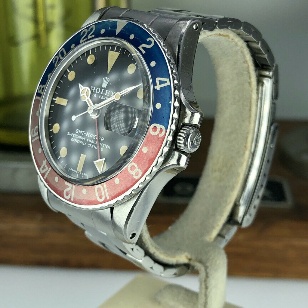 1971 Vintage Rolex GMT Master 1675 Mk2 Dial Pinkish Fat Font Bezel