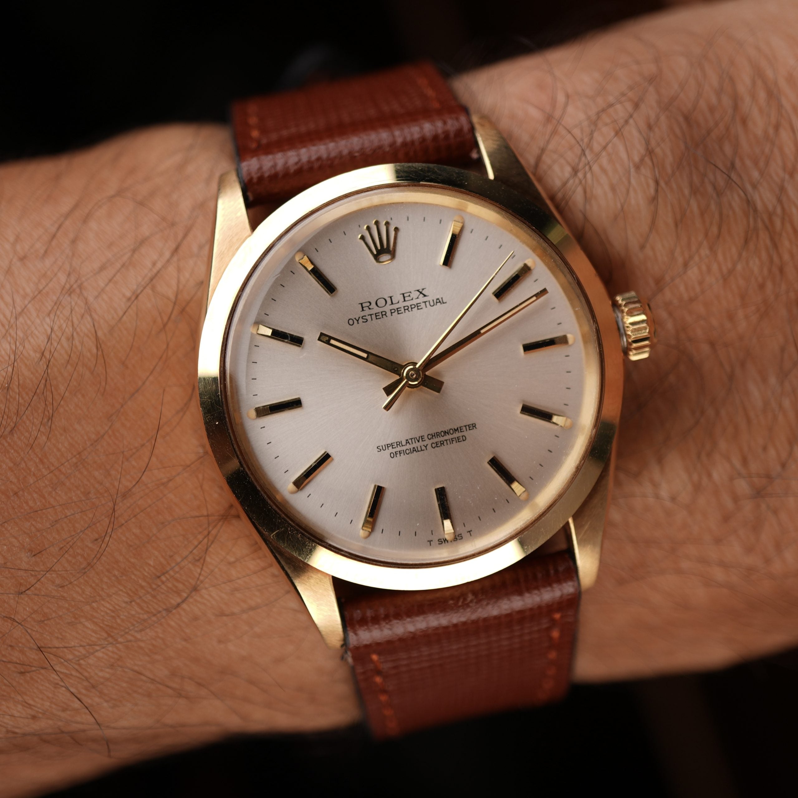 1972 Coca-Cola Rolex Oyster Perpetual Ref. 1002 14K Gold 25 Year Service Award Full Set