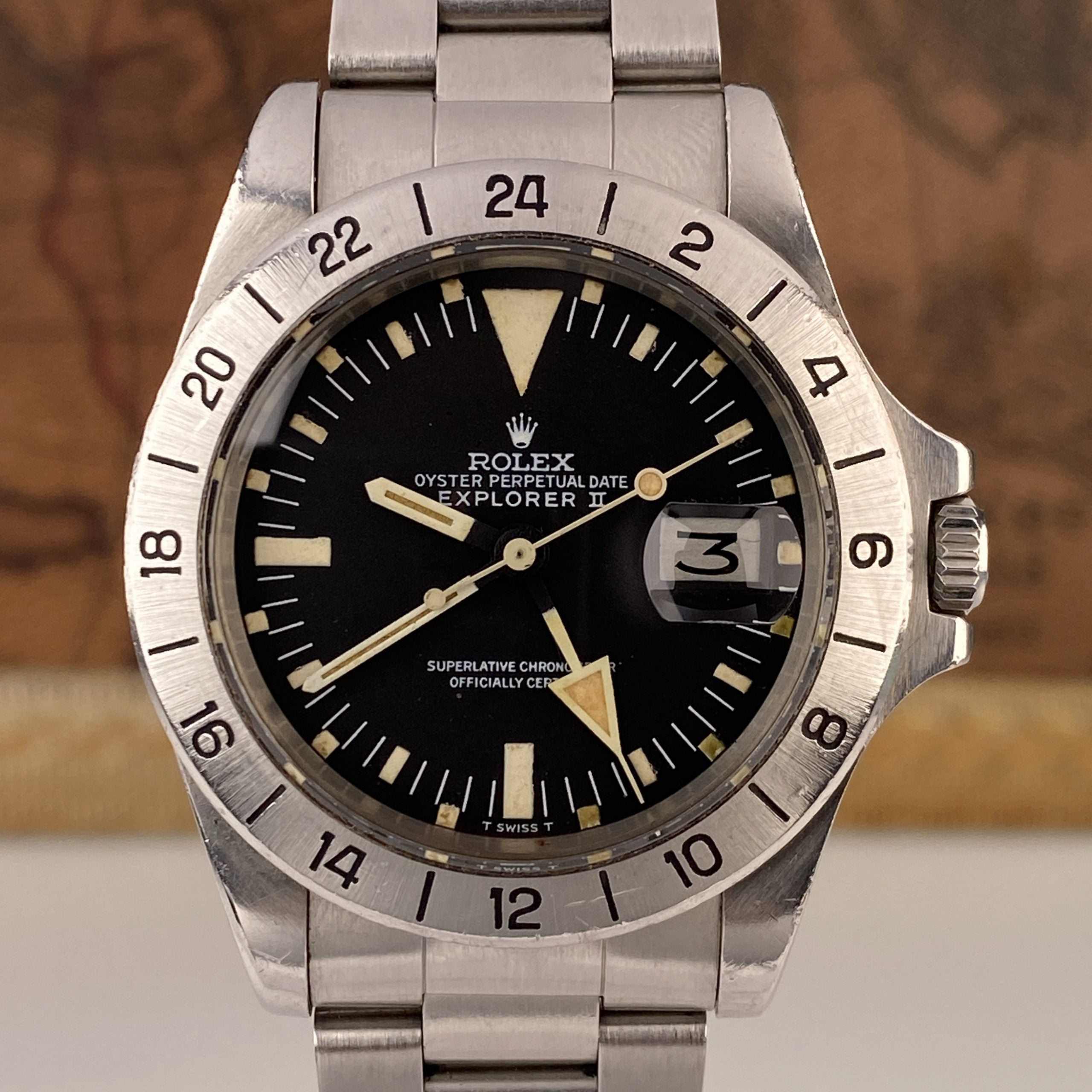 1972 Rolex Explorer II 1655 Steve McQueen Albino MK1 Dial Unpolished