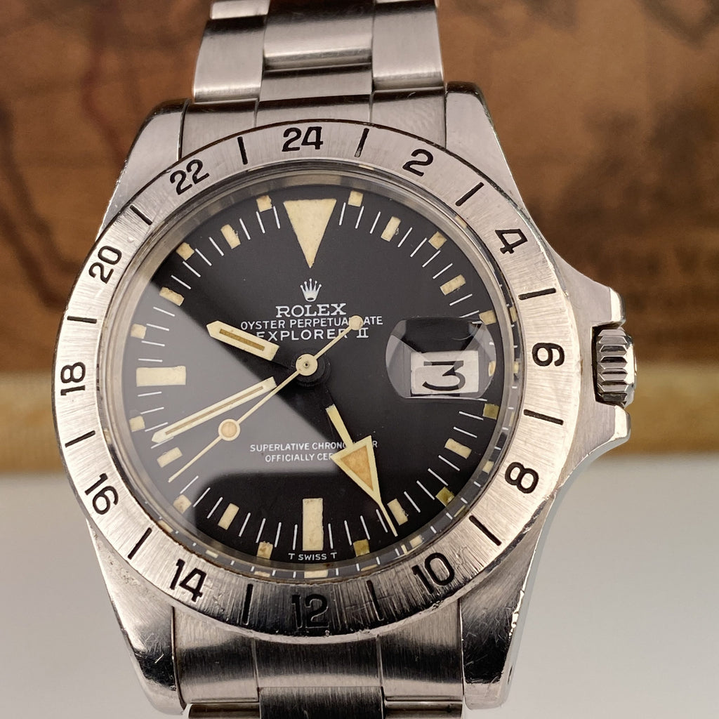 1972 Rolex Explorer II 1655 Steve McQueen Albino MK1 Dial Unpolished