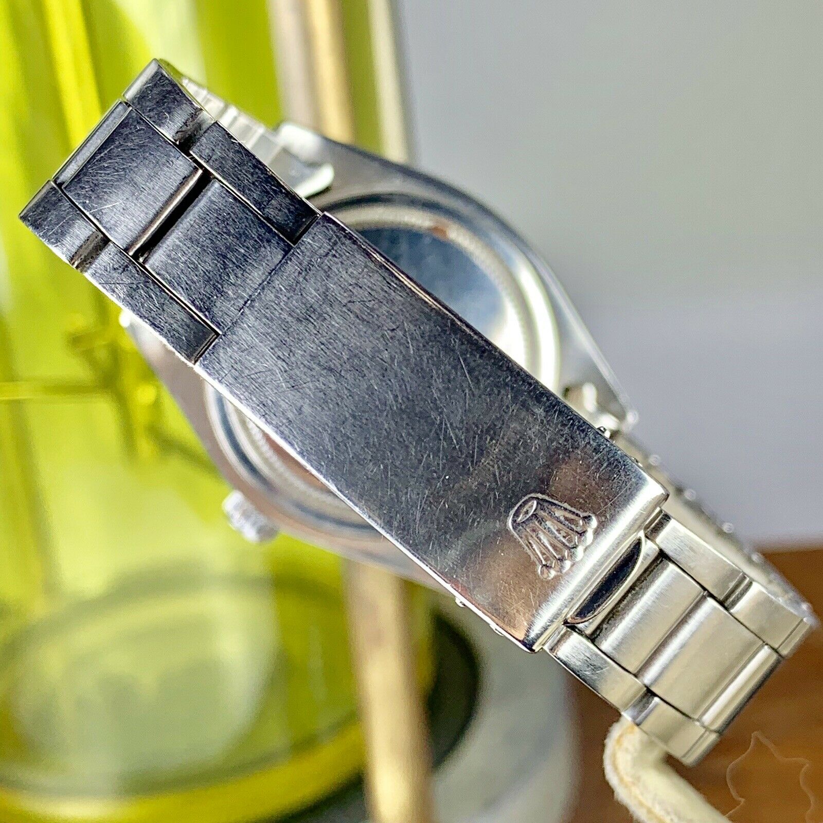 1972 Vintage Rolex Oysterdate 6694 Precision Original Black Gilt Dial & Hands