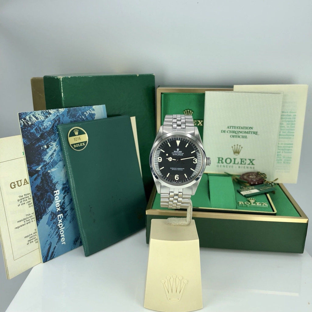 1972 Vintage Rolex Explorer 1016 Extra Full Set Box Double Papers