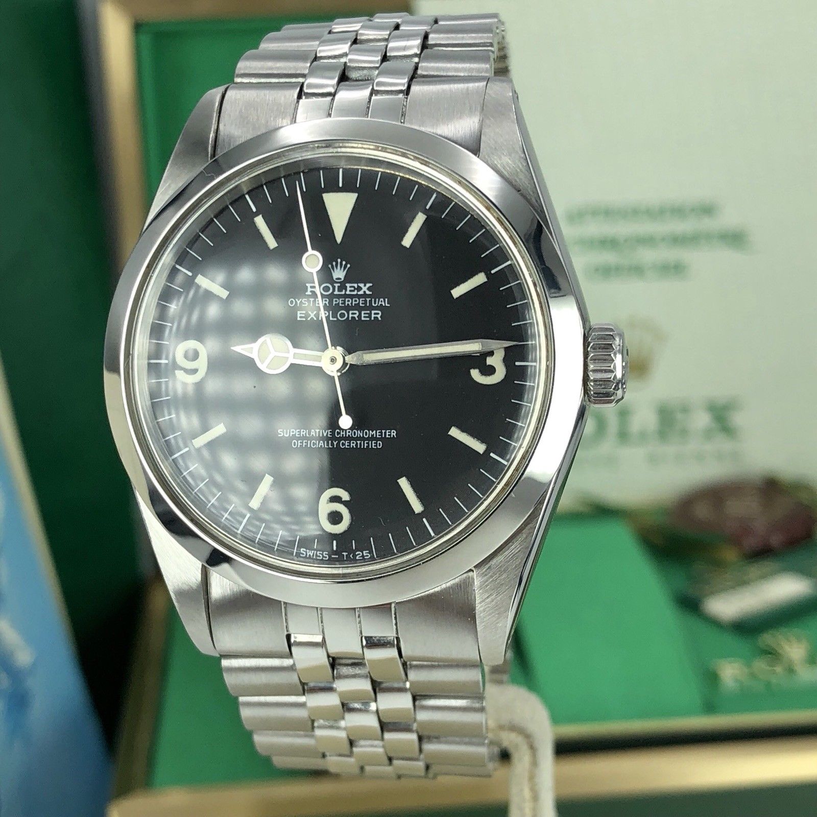 1972 Vintage Rolex Explorer 1016 Extra Full Set Box Double Papers