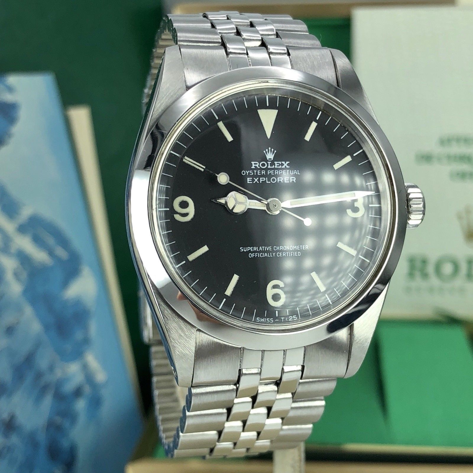 1972 Vintage Rolex Explorer 1016 Extra Full Set Box Double Papers