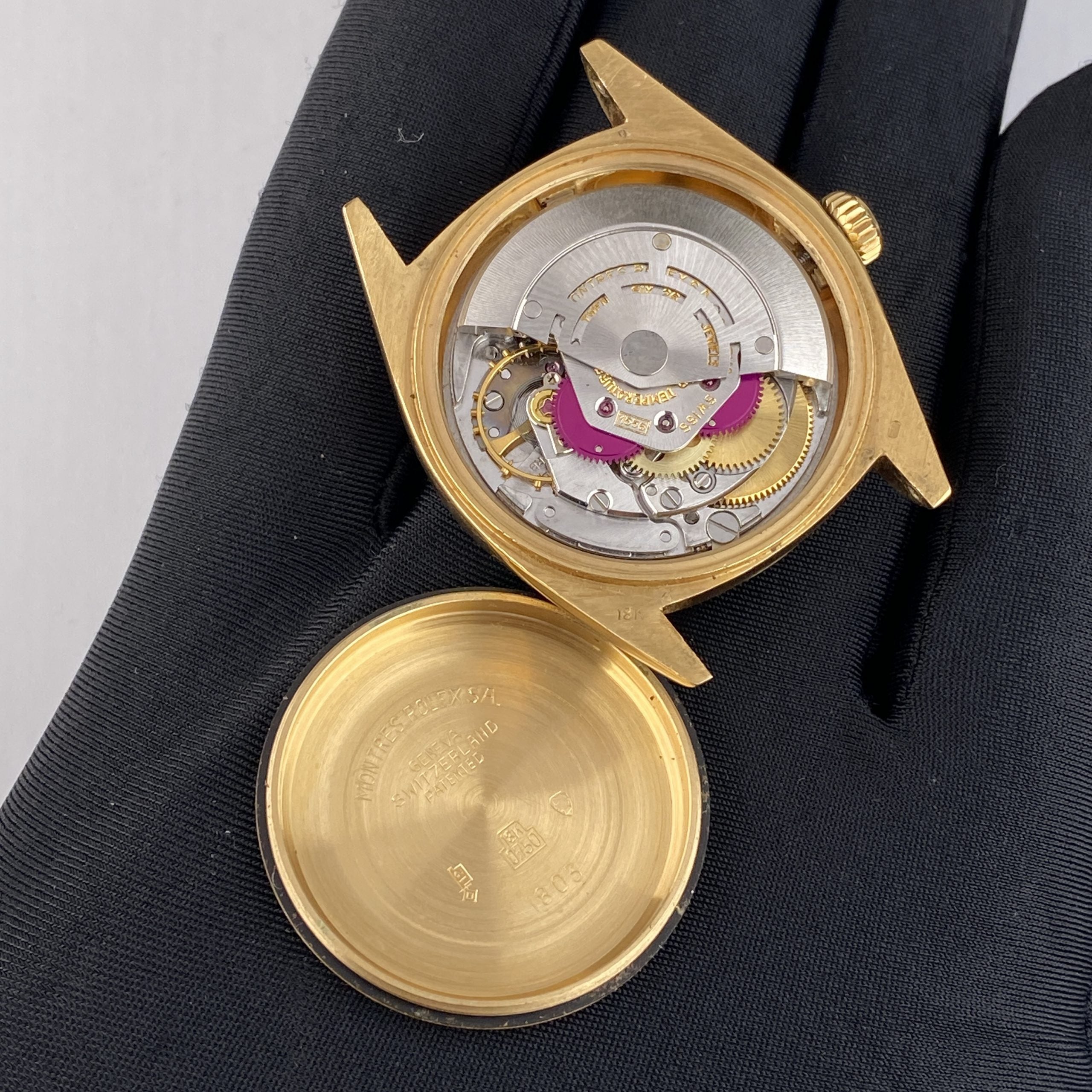 1974 Rolex Day-Date 1803 President 18k Yellow gold Linen Dial