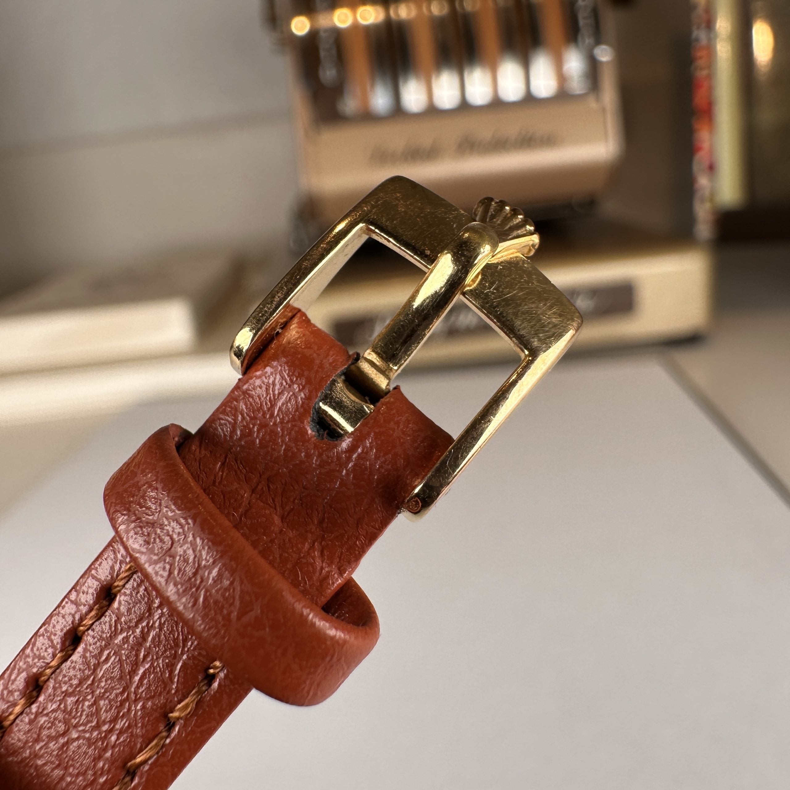 1975 Rolex Datejust 6917 ladies 26mm Wood Sequoia Dial unpolished