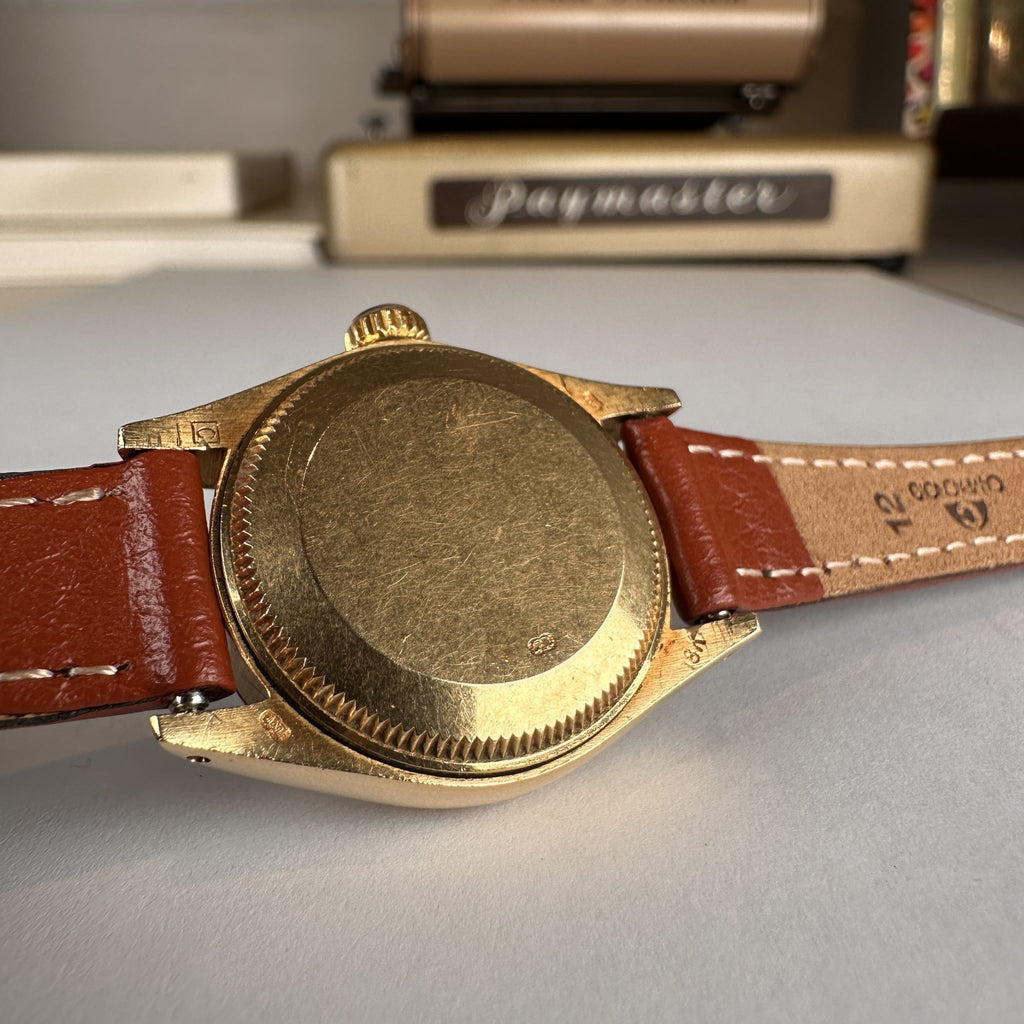 1975 Rolex Datejust 6917 ladies 26mm Wood Sequoia Dial unpolished