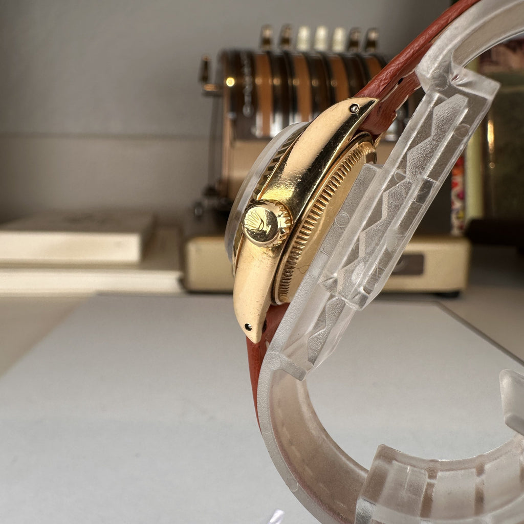 1975 Rolex Datejust 6917 ladies 26mm Wood Sequoia Dial unpolished