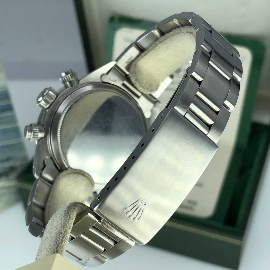 1975 Vintage Rolex Daytona 6263 Sigma black Silver Print Dial with Box & Service Papers