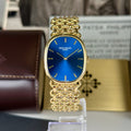 1977 Patek Philippe Ref 3848 Golden Ellipse 18k Gold Factory Blue Dial with Box and Papers
