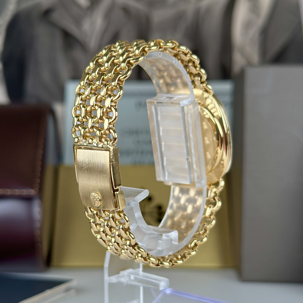 1977 Patek Philippe Ref 3848 Golden Ellipse 18k Gold Factory Blue Dial with Box and Papers