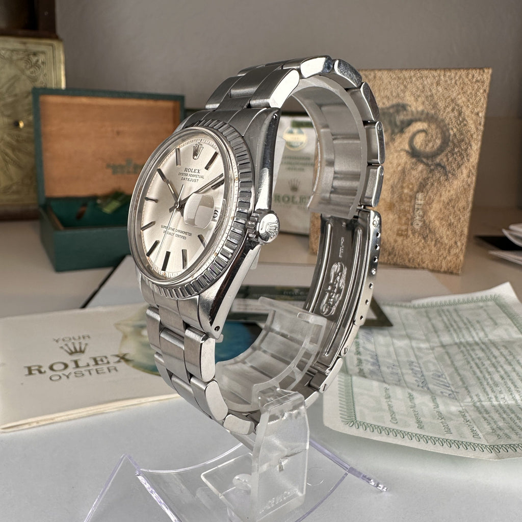 1977 Rolex Datejust 1603 Oyster Bracelet Complete Collectors Set Box and Papers