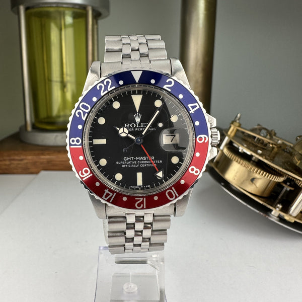 1977 Rolex GMT-Master 1675 Pepsi Original Dial Eggshell Patina