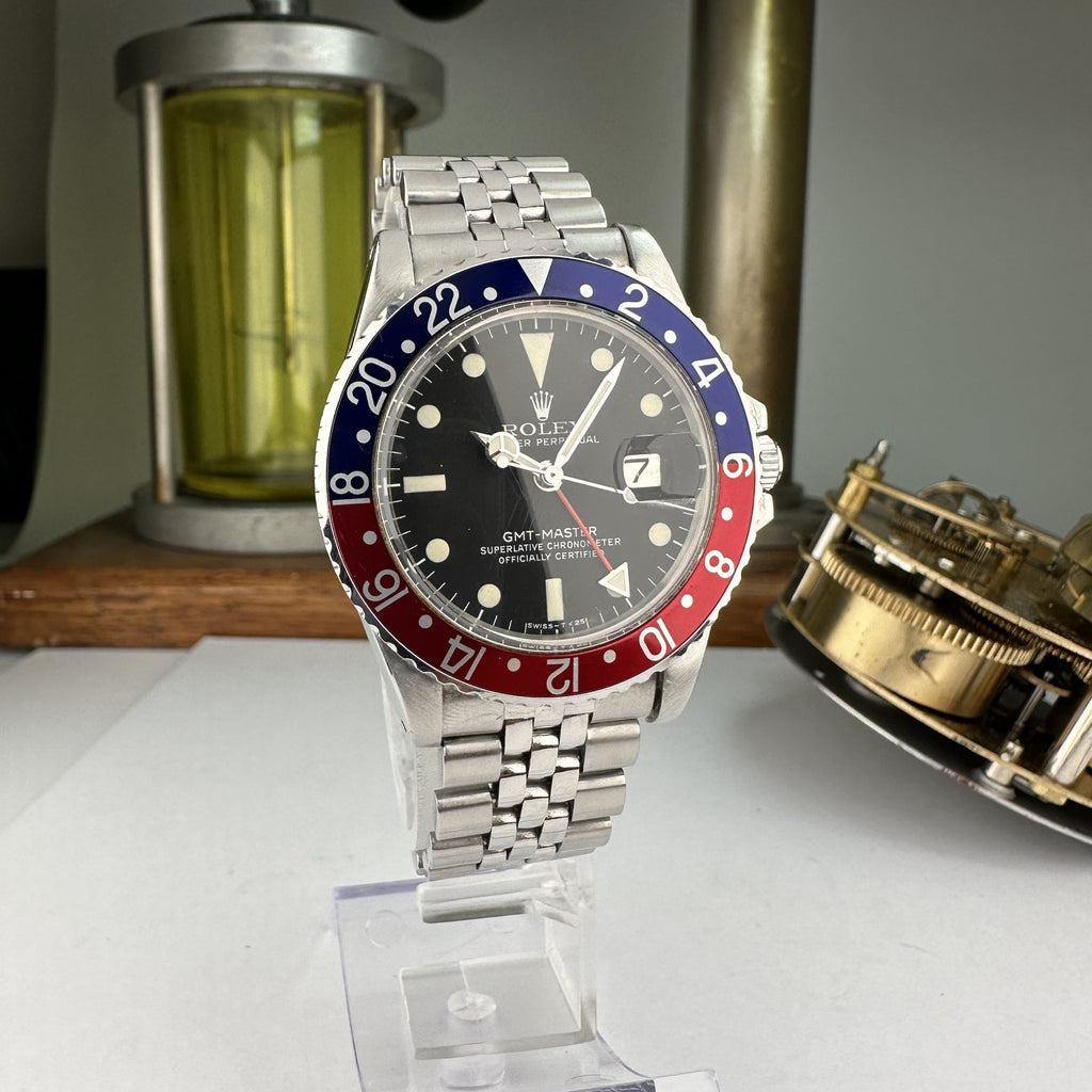 1977 Rolex GMT-Master 1675 Pepsi Original Dial Eggshell Patina