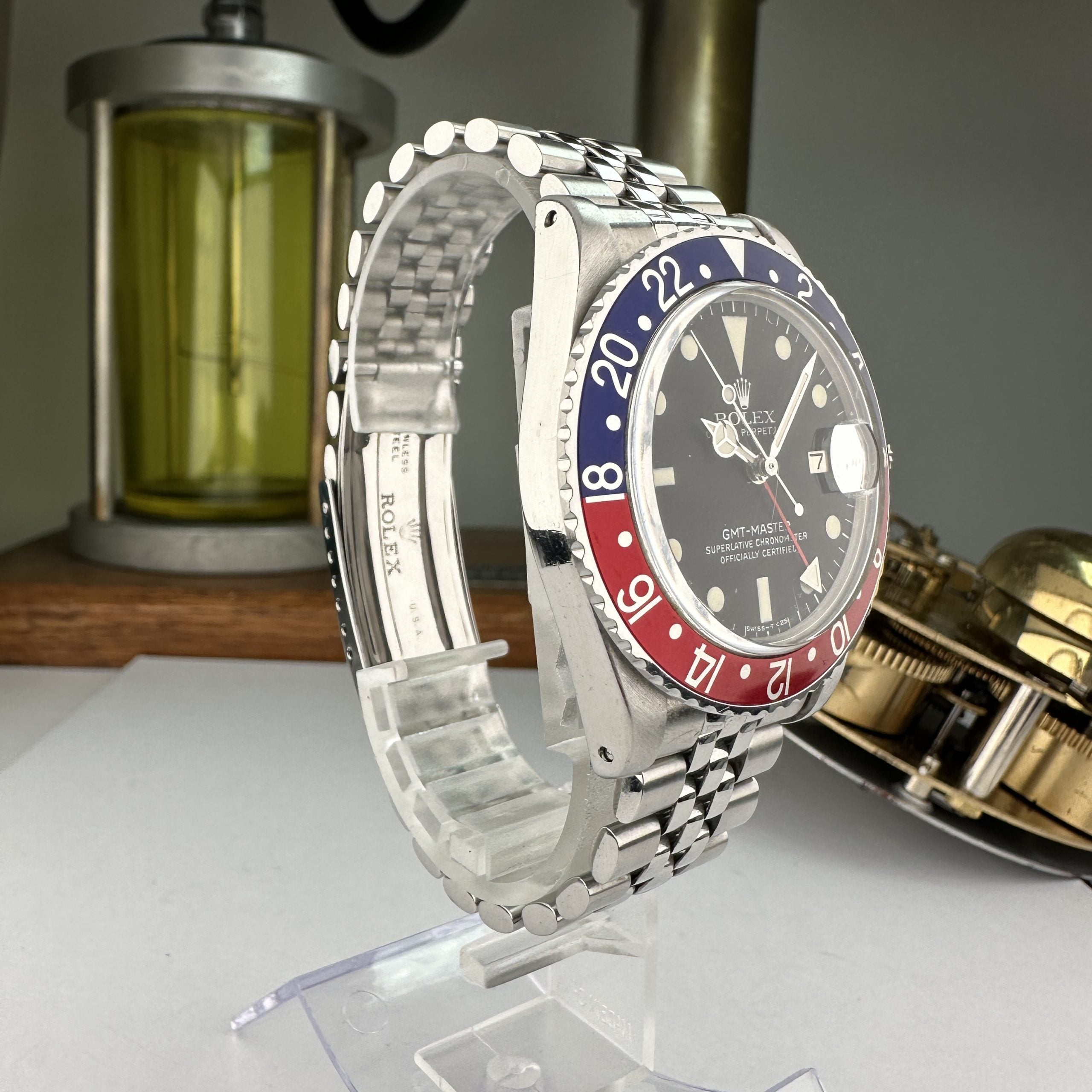 1977 Rolex GMT-Master 1675 Pepsi Original Dial Eggshell Patina