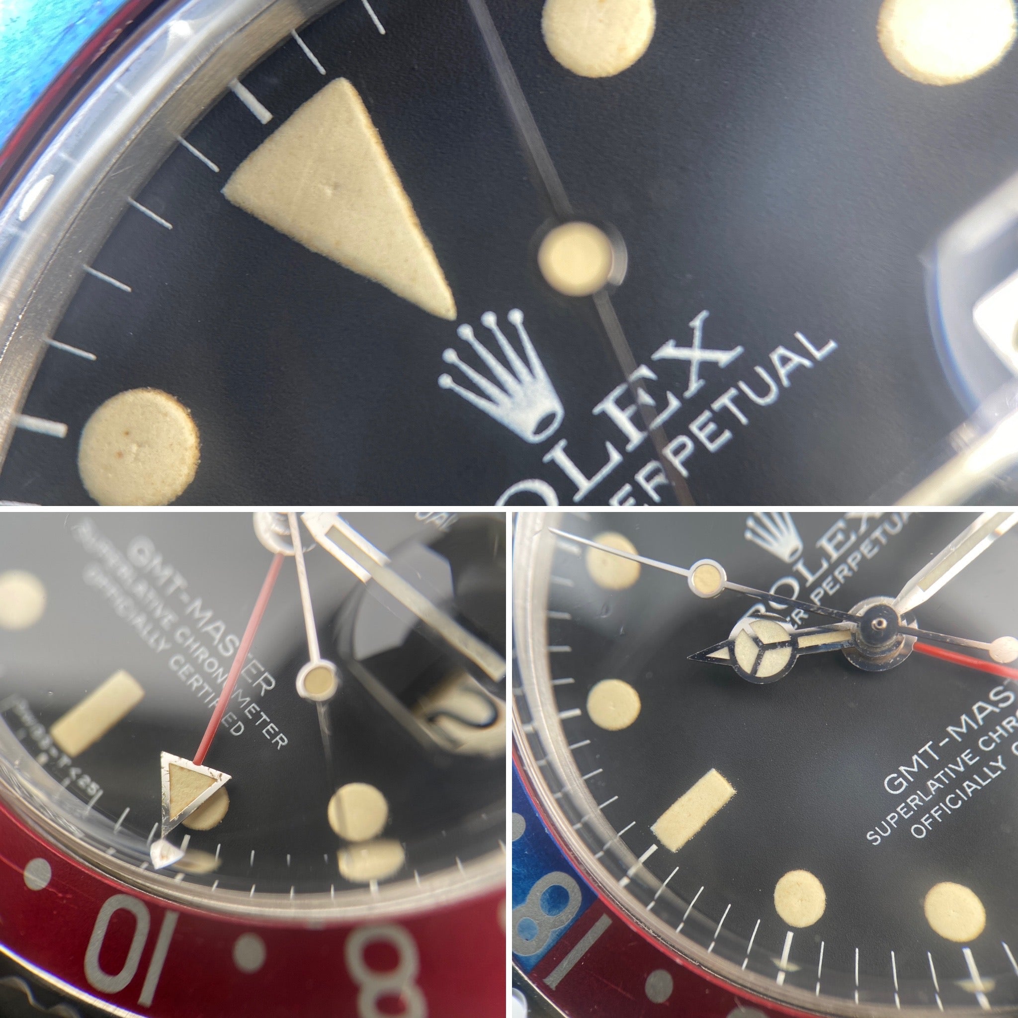 1978 Rolex GMT-Master 1675 Pepsi Original Dial Creamy Patina