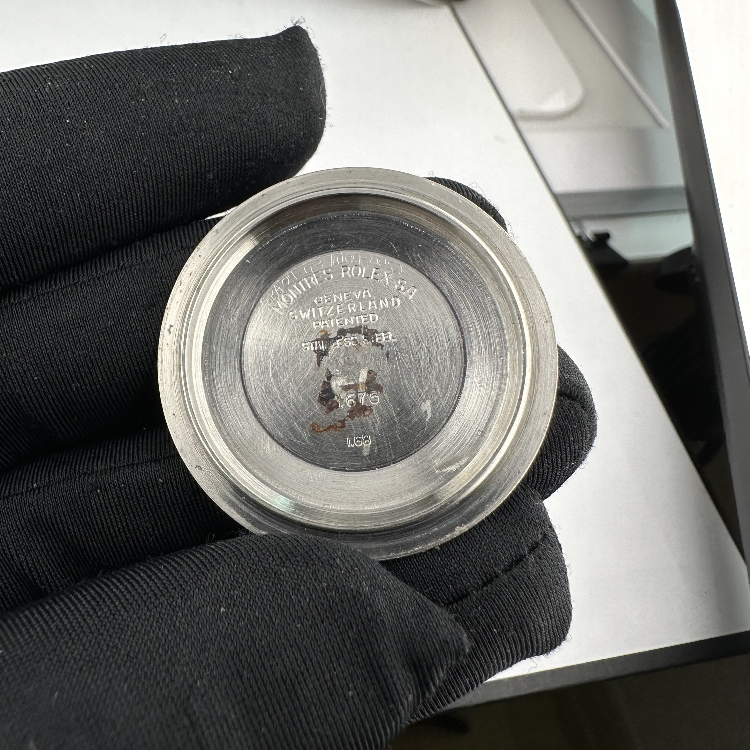 1968 Rolex GMT-Master 1675 Pepsi Original Dial Creamy Patina