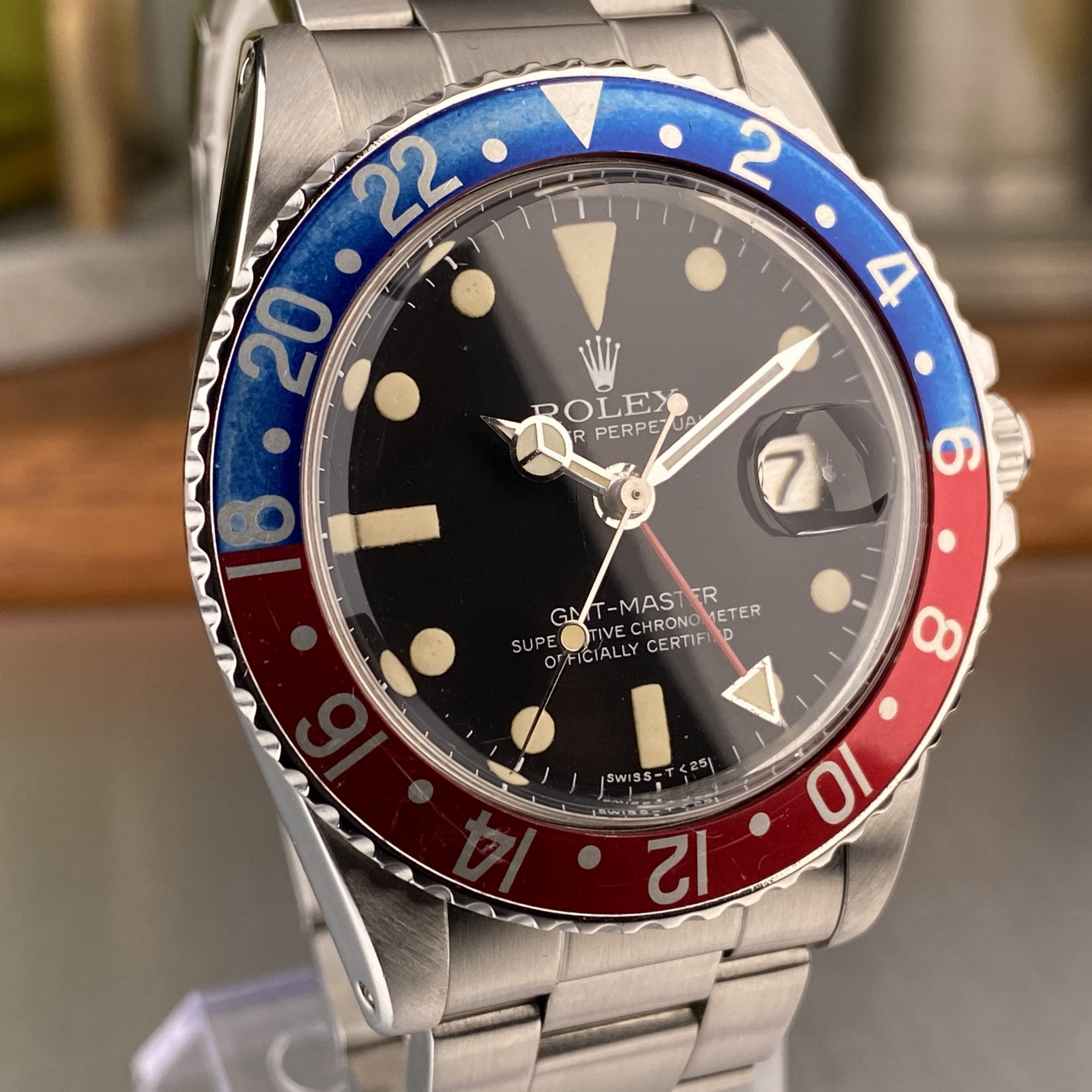 1978 Rolex GMT-Master 1675 Pepsi Original Dial Creamy Patina