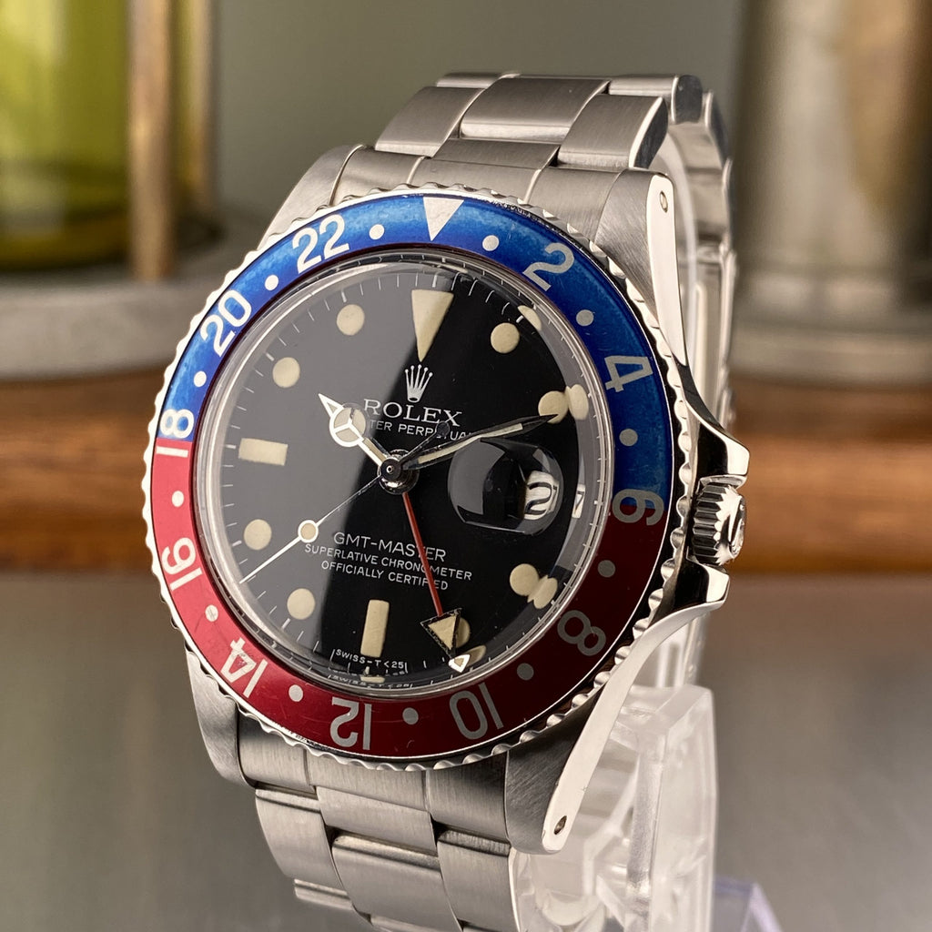 1978 Rolex GMT-Master 1675 Pepsi Original Dial Creamy Patina