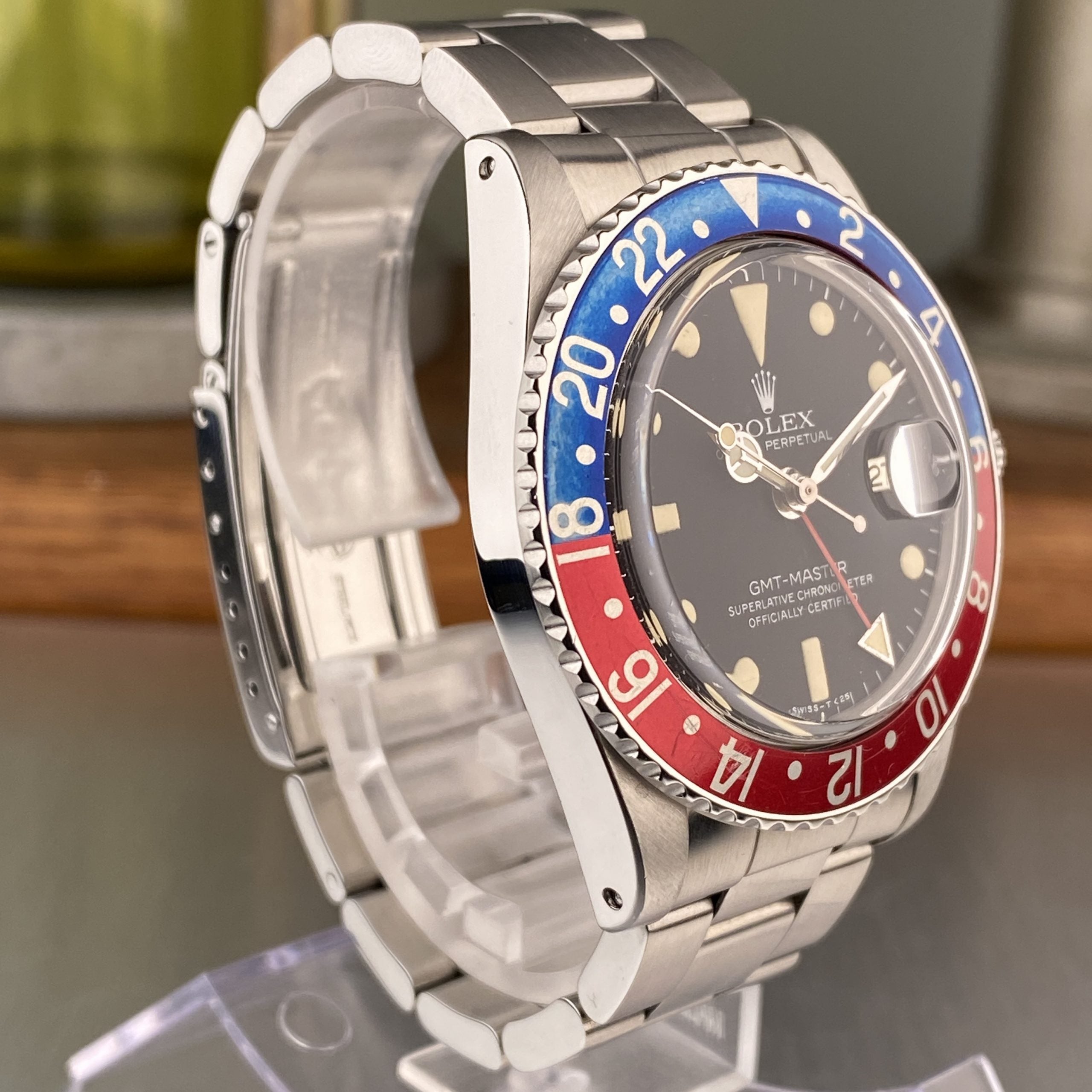1978 Rolex GMT-Master 1675 Pepsi Original Dial Creamy Patina