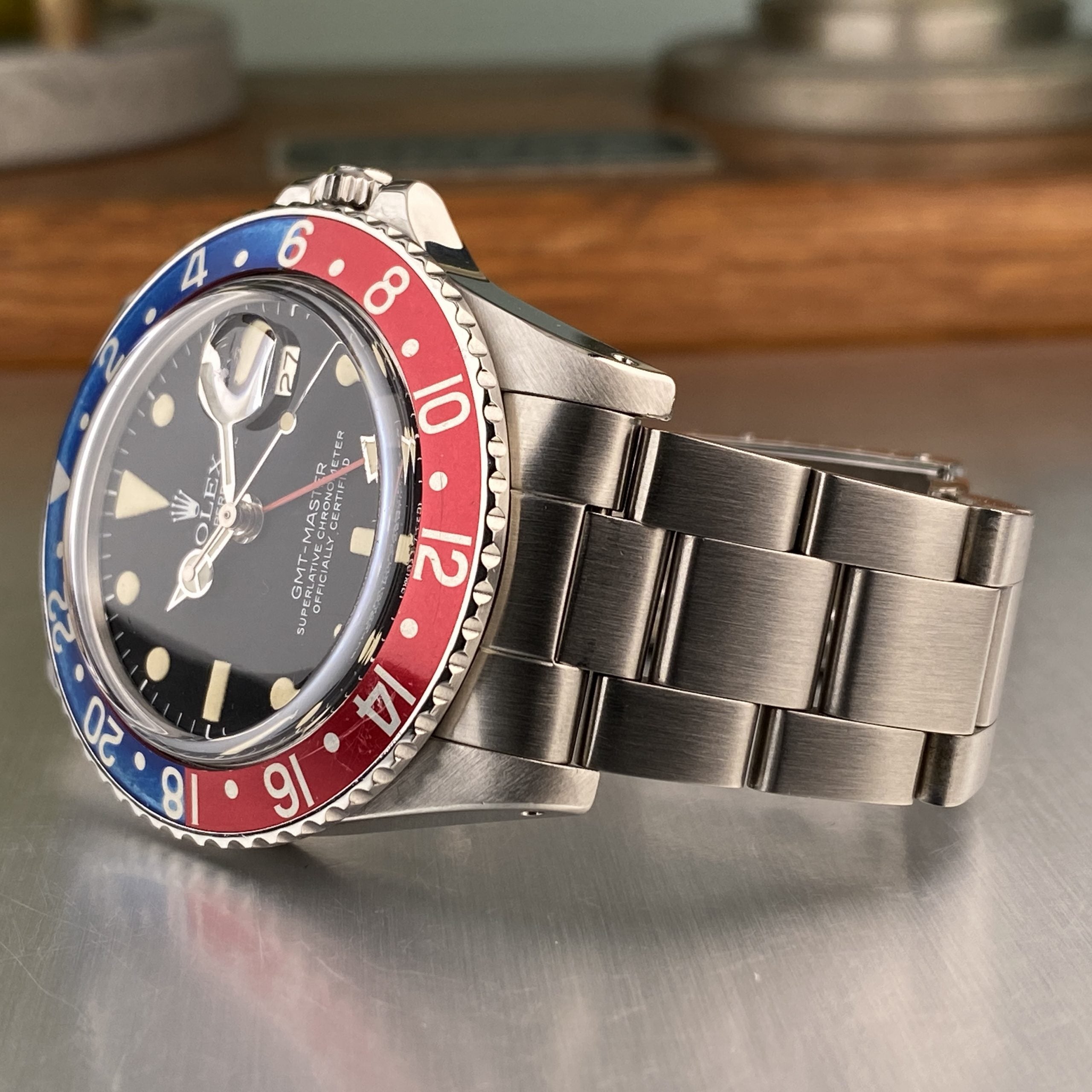 1978 Rolex GMT-Master 1675 Pepsi Original Dial Creamy Patina